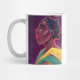 Woman With Bantu Knots Mug